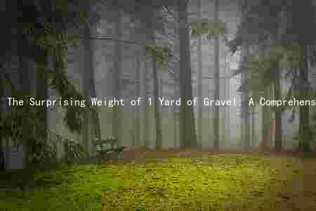 The Surprising Weight of 1 Yard of Gravel: A Comprehensive Guide