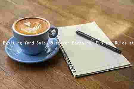 Exciting Yard Sale: Discover Bargains, Fun and Rules at [Location] on [Date]